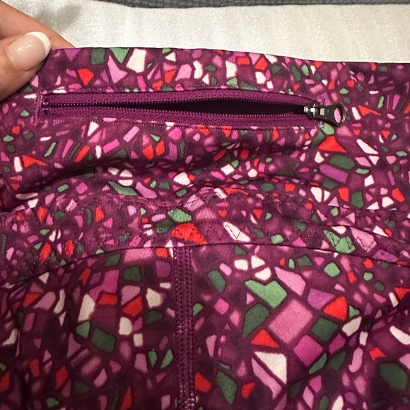 Lululemon Crop Leggings Pink Purple - Picture 3 of 9